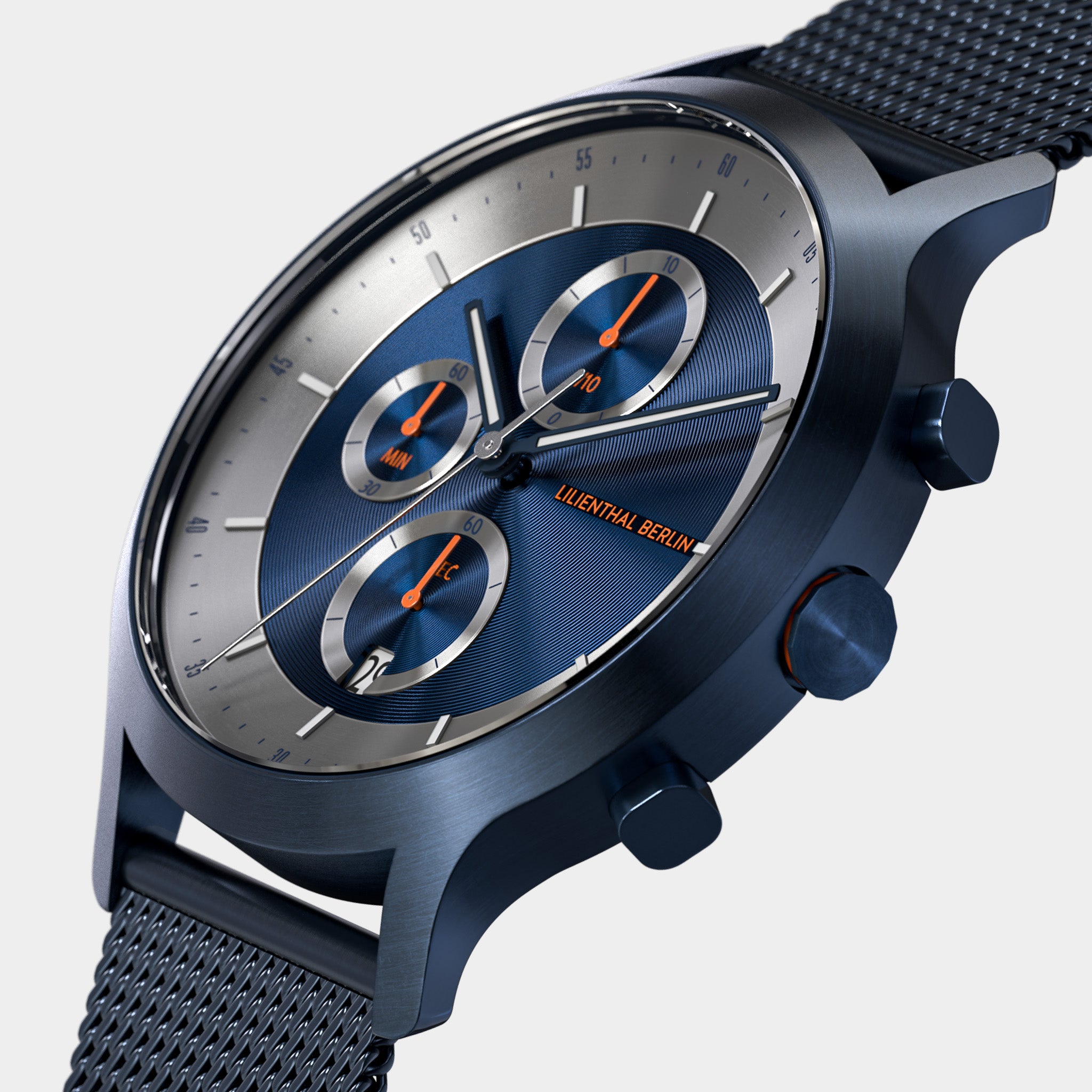 lilienthal-berlin-chronograph-lp-blue-silver-armbanduhr image 2