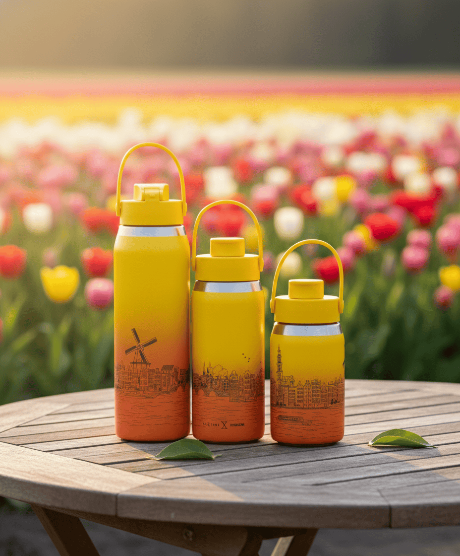 nextime-skyline-bottle-amsterdam-thermosflasche-710-ml-tulip-yellow image 6