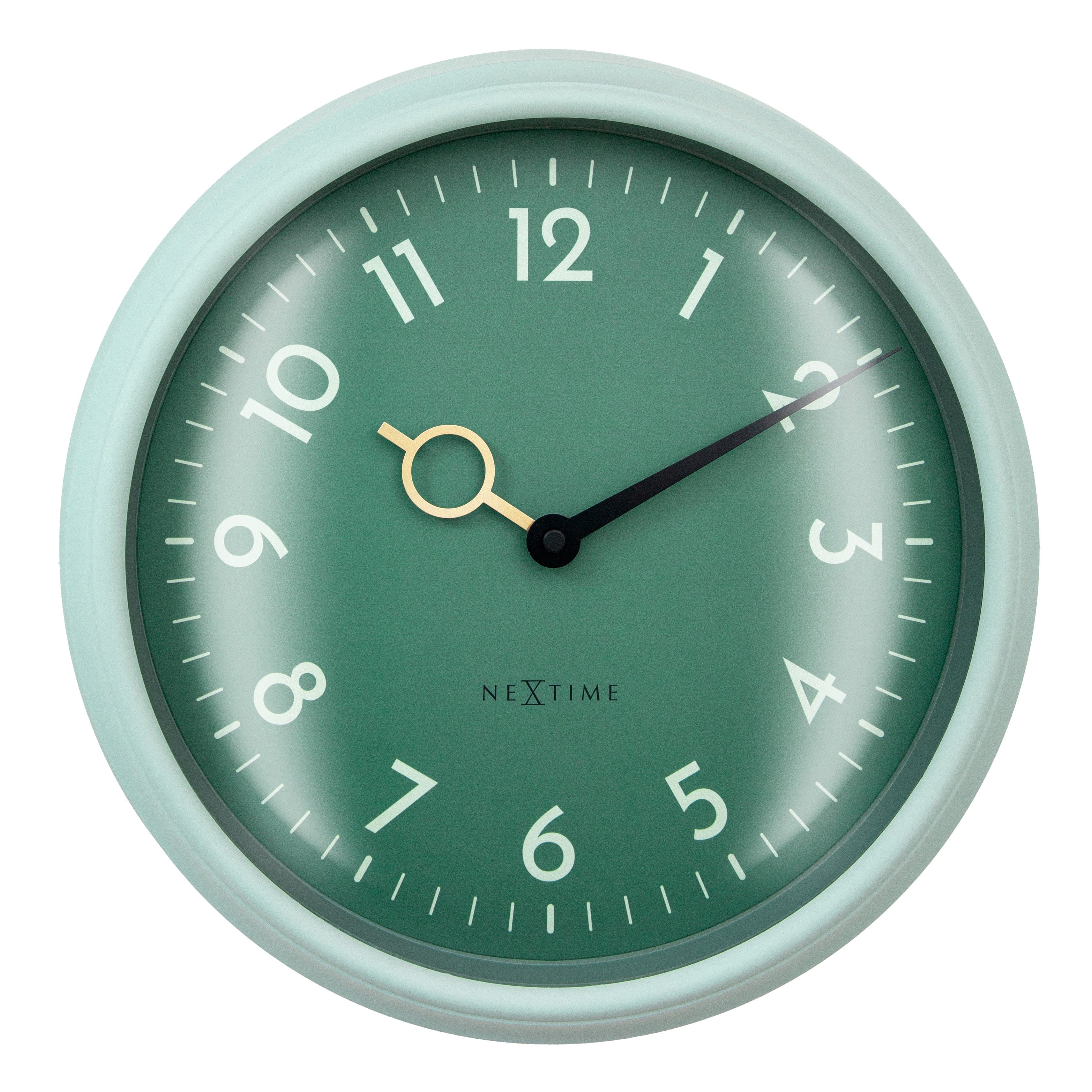 nextime-golden-hour-wall-wanduhr-30-5-cm-abs-pfirsich-teal image 8