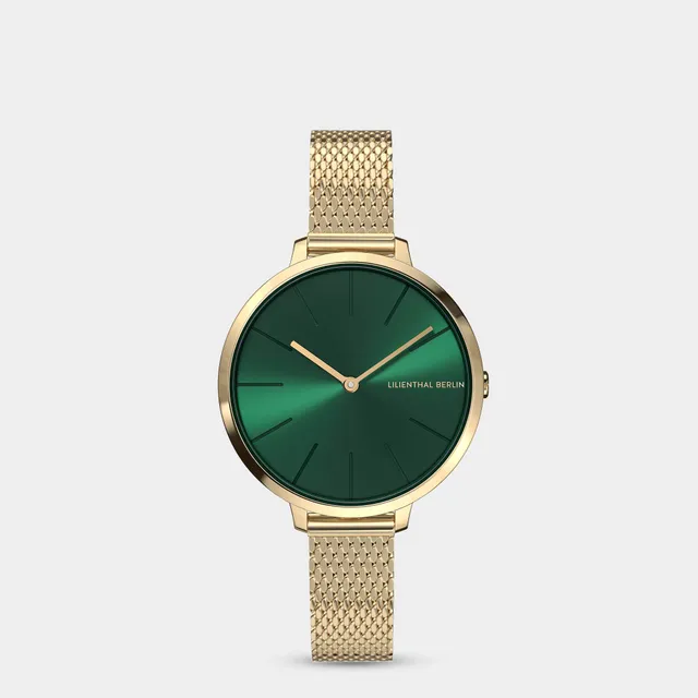 lilienthal-berlin-rosalux-gold-emerald-green-damenarmbanduhr-30-mm image 1