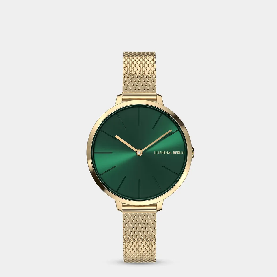 lilienthal-berlin-rosalux-gold-emerald-green-damenarmbanduhr-30-mm image 1