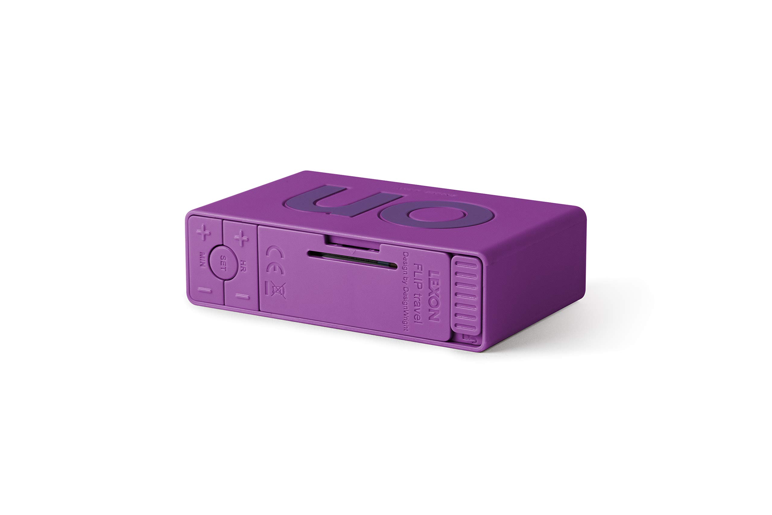 lexon-flip-travel-mini-wecker-violett-wendbar image 5