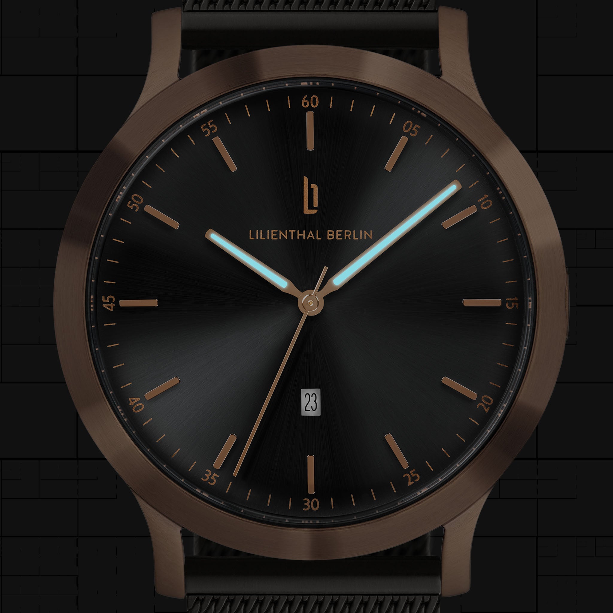 lilienthal-berlin-huxley-uhr-bronze-black image 6