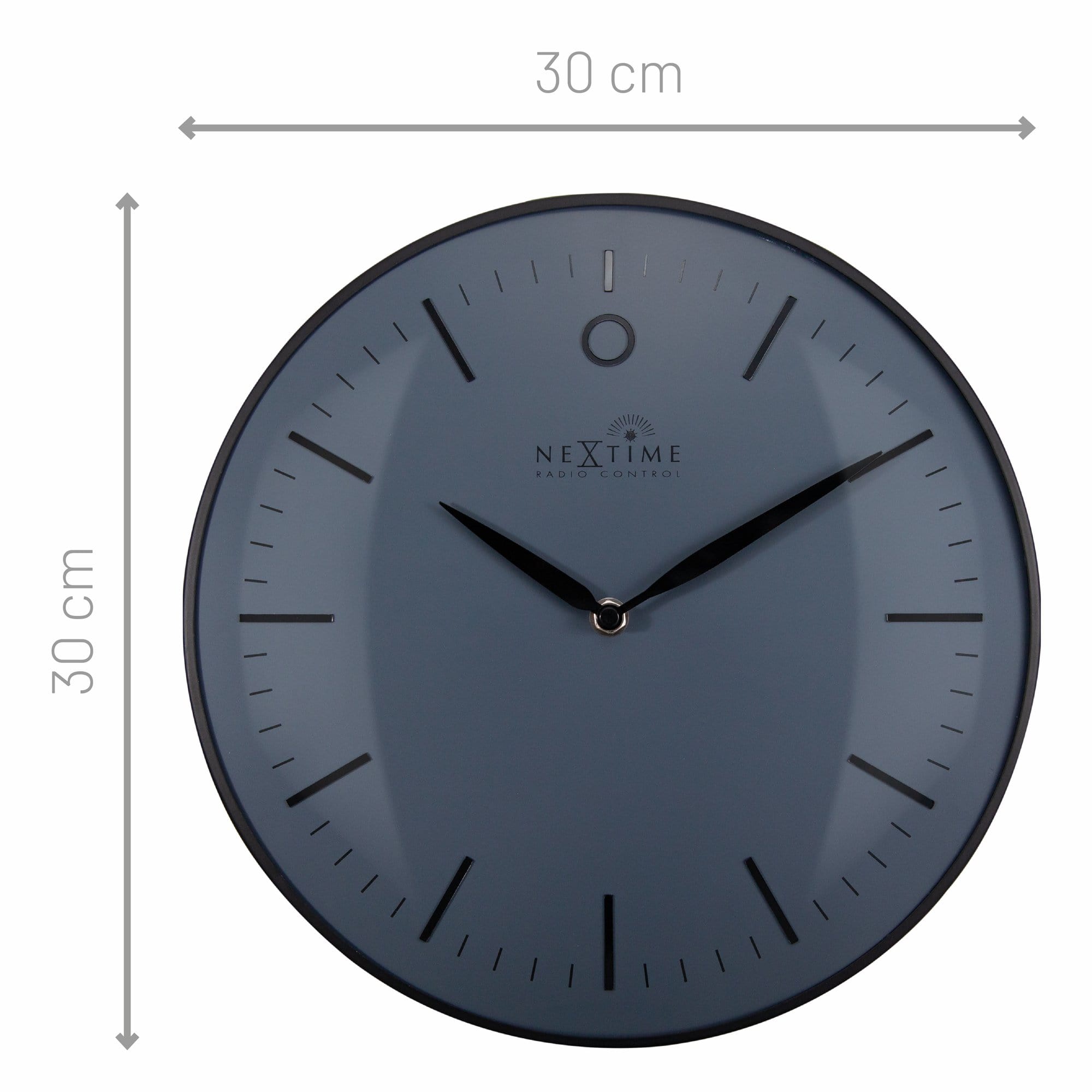 nextime-glamour-small-rcc-funk-wanduhr-30-cm-metall-mit-glas image 5