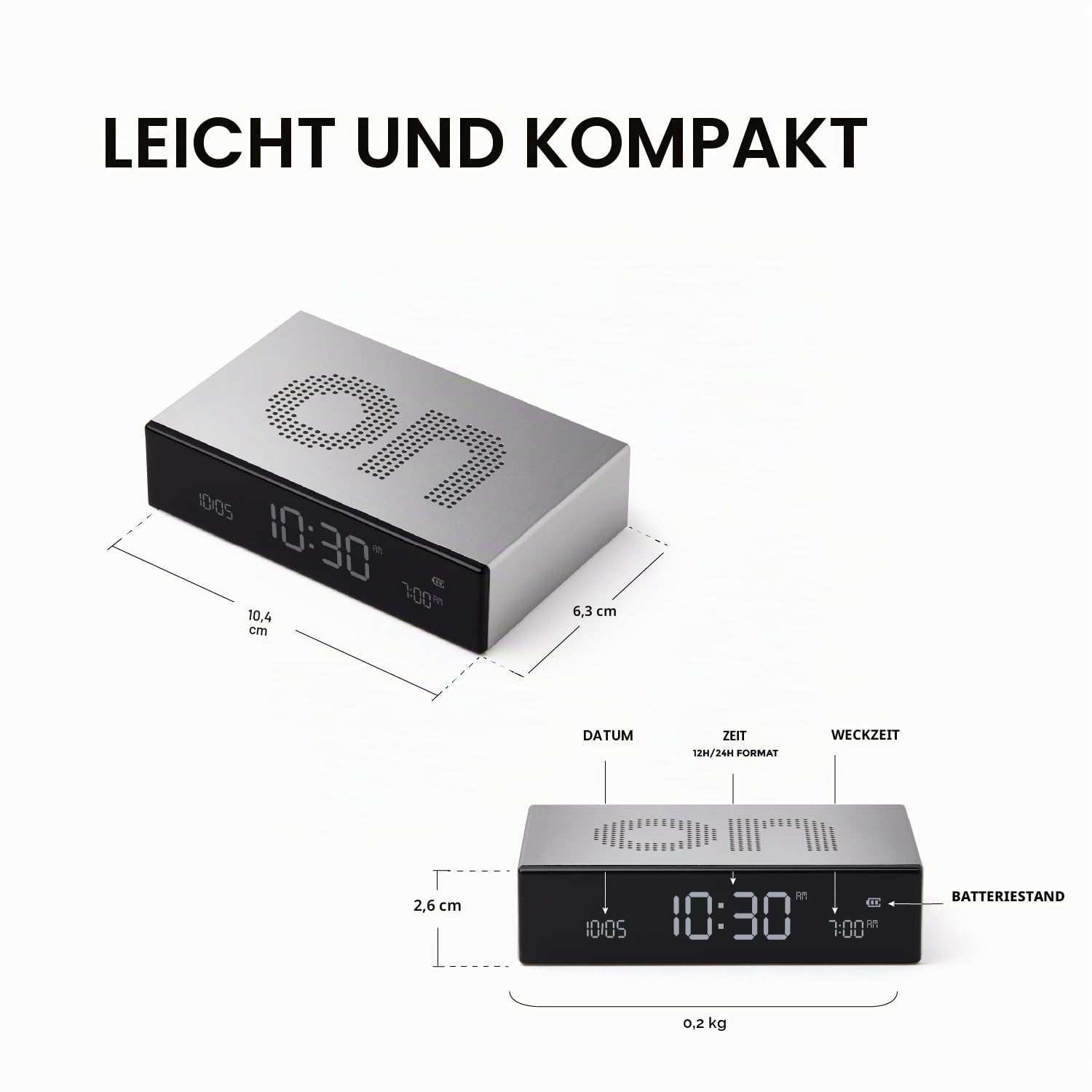 lexon-flip-premium-lcd-wecker-dunkelgr-n-aluminium image 2