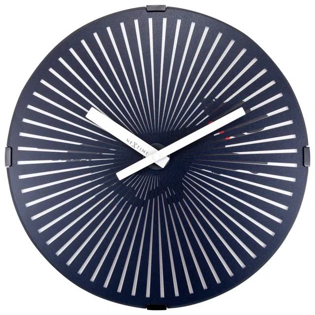 nextime-running-dog-wanduhr-30-5-cm-motion-uhr-schwarz-kunststoff image 1