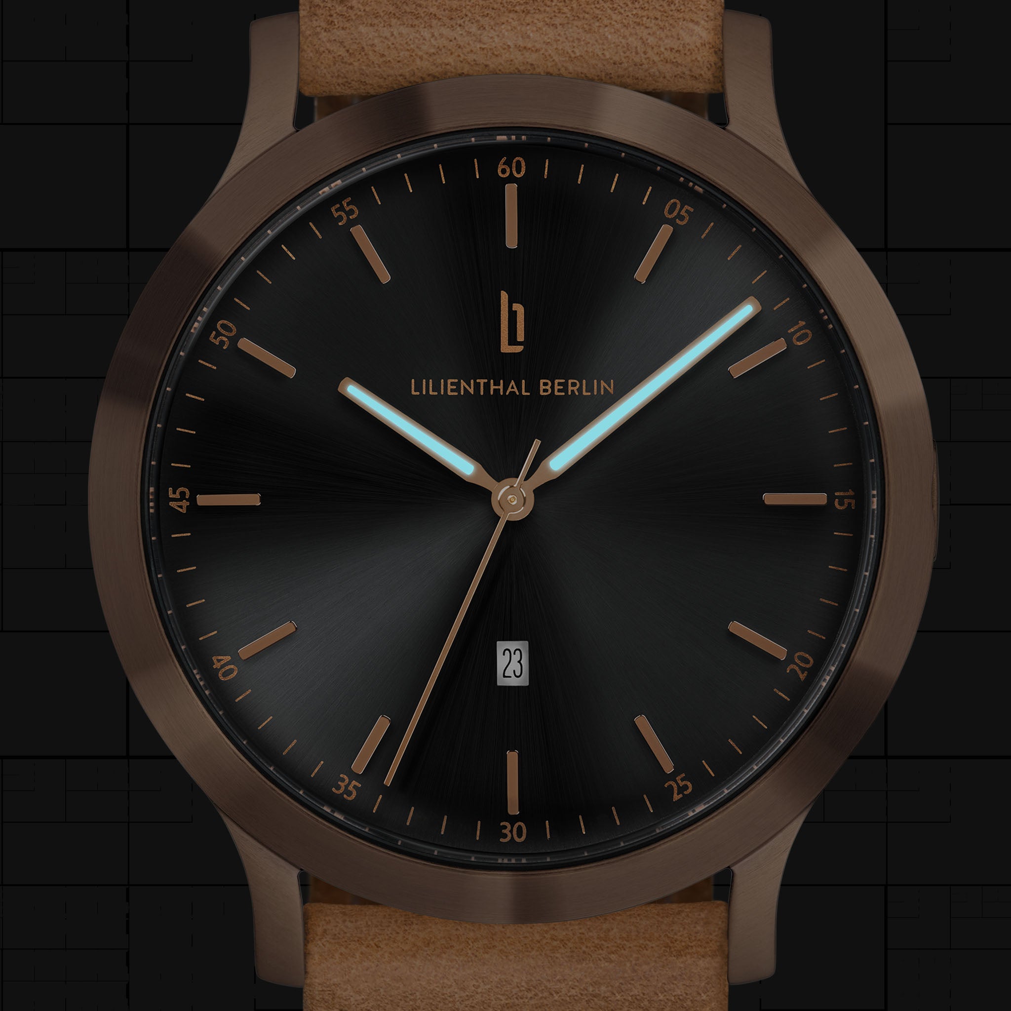 lilienthal-berlin-huxley-armbanduhr-bronze-black-40-mm image 6