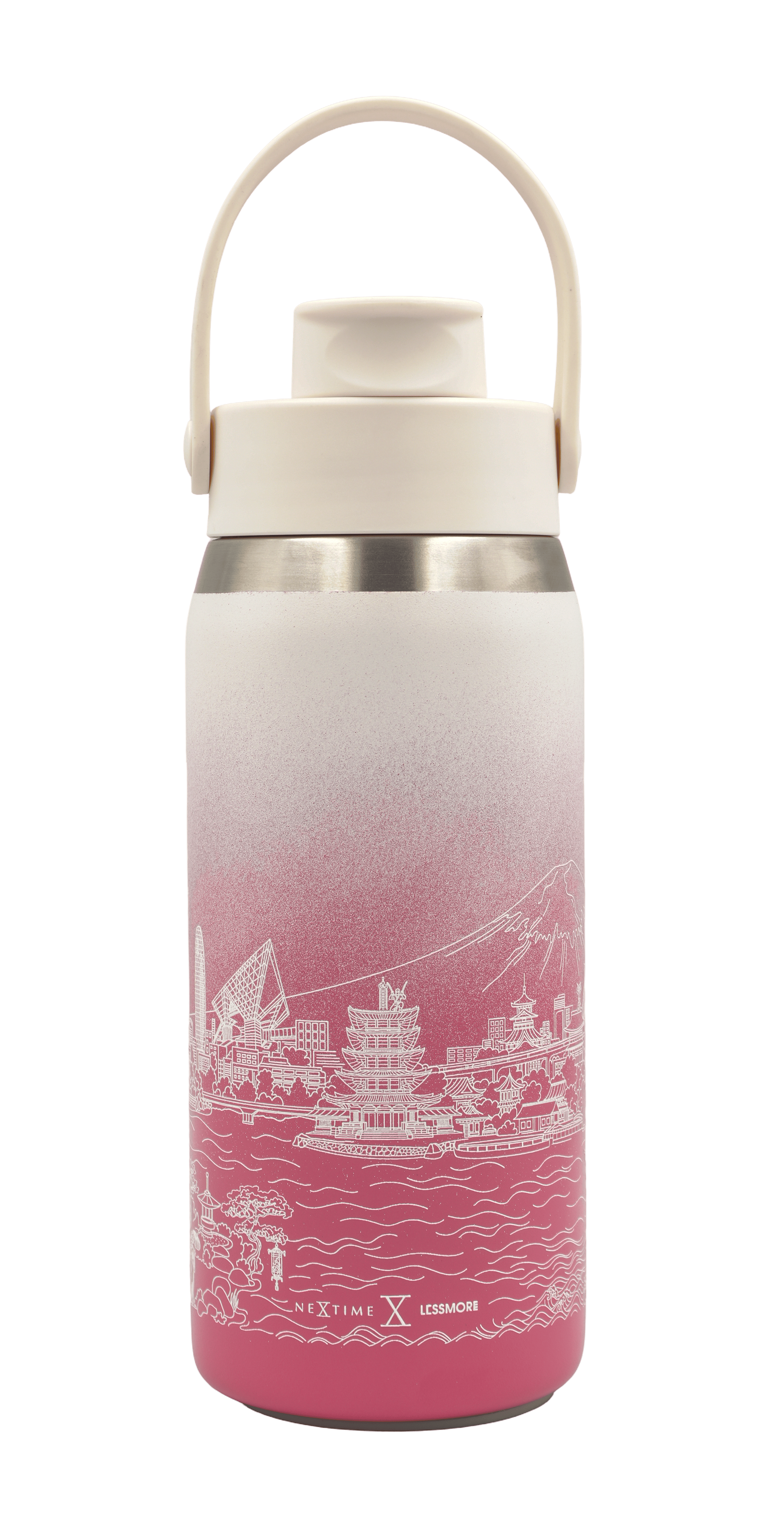 nextime-skyline-bottle-thermosflasche-355-473-710ml-japan-cherry-blossom image 1