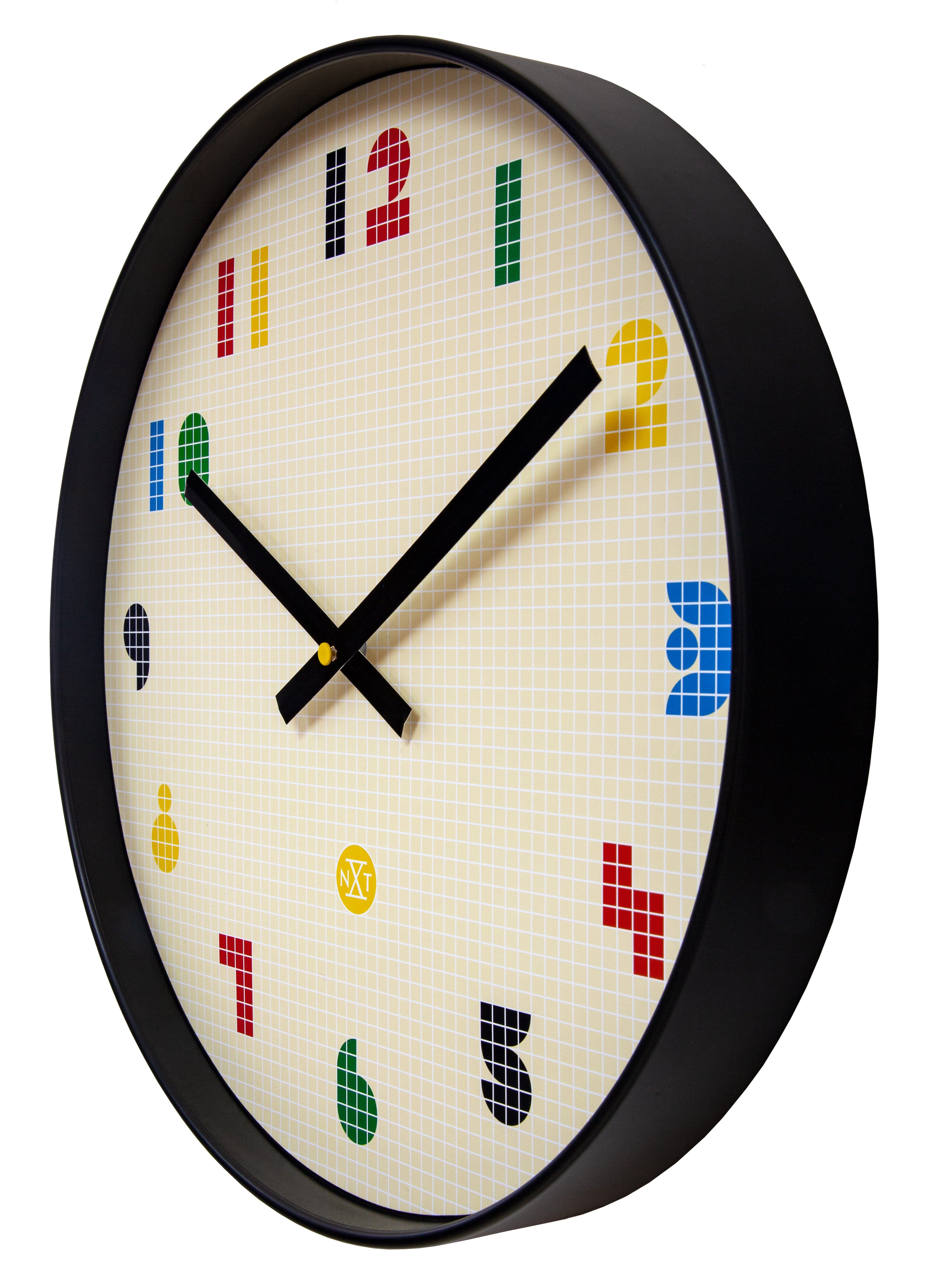 nextime-nxt-bit-wanduhr-35-cm-abs-schwarz-multicolor image 4
