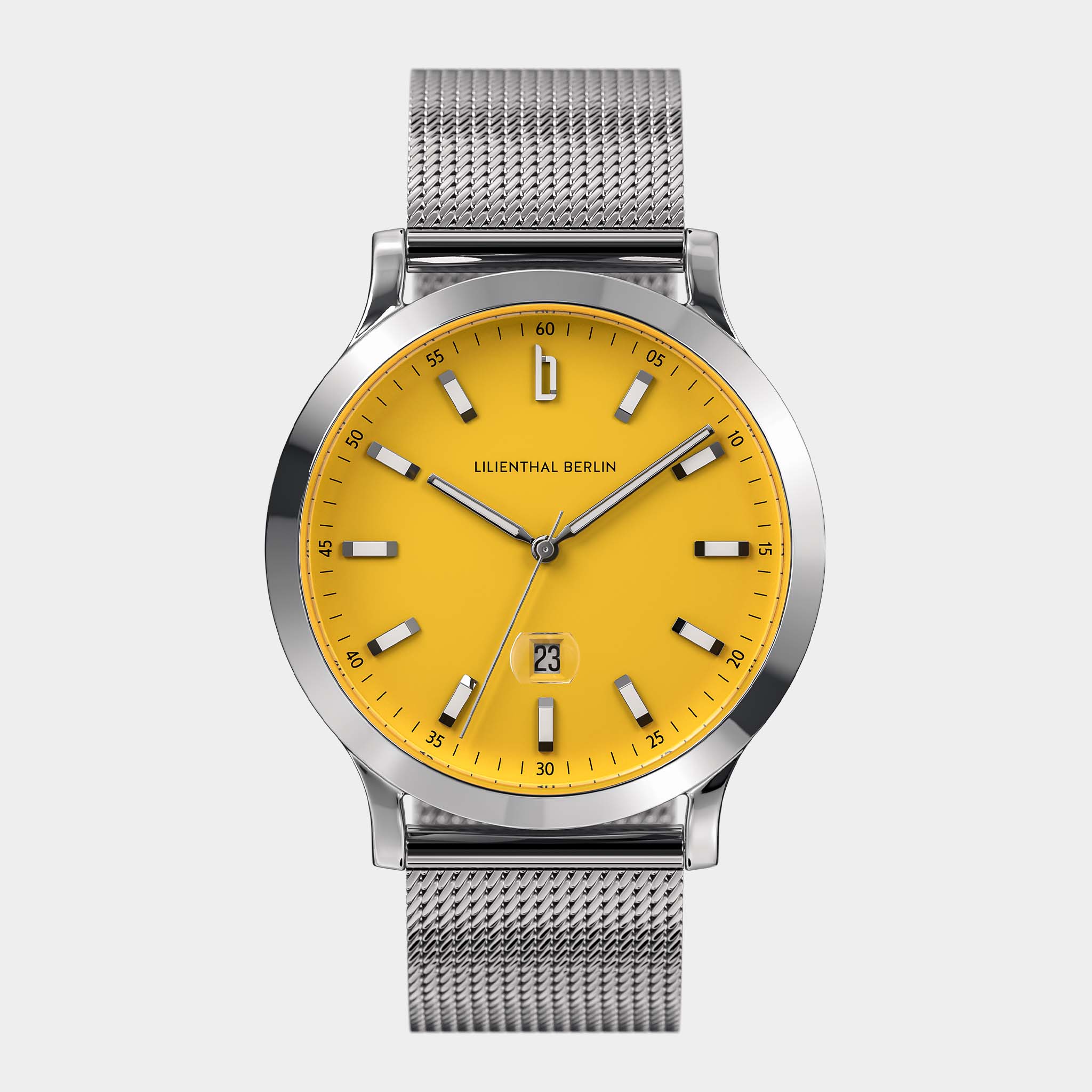 lilienthal-berlin-huxley-ii-canary-yellow-40-mm-edelstahl-mit-wechselarmband image 1