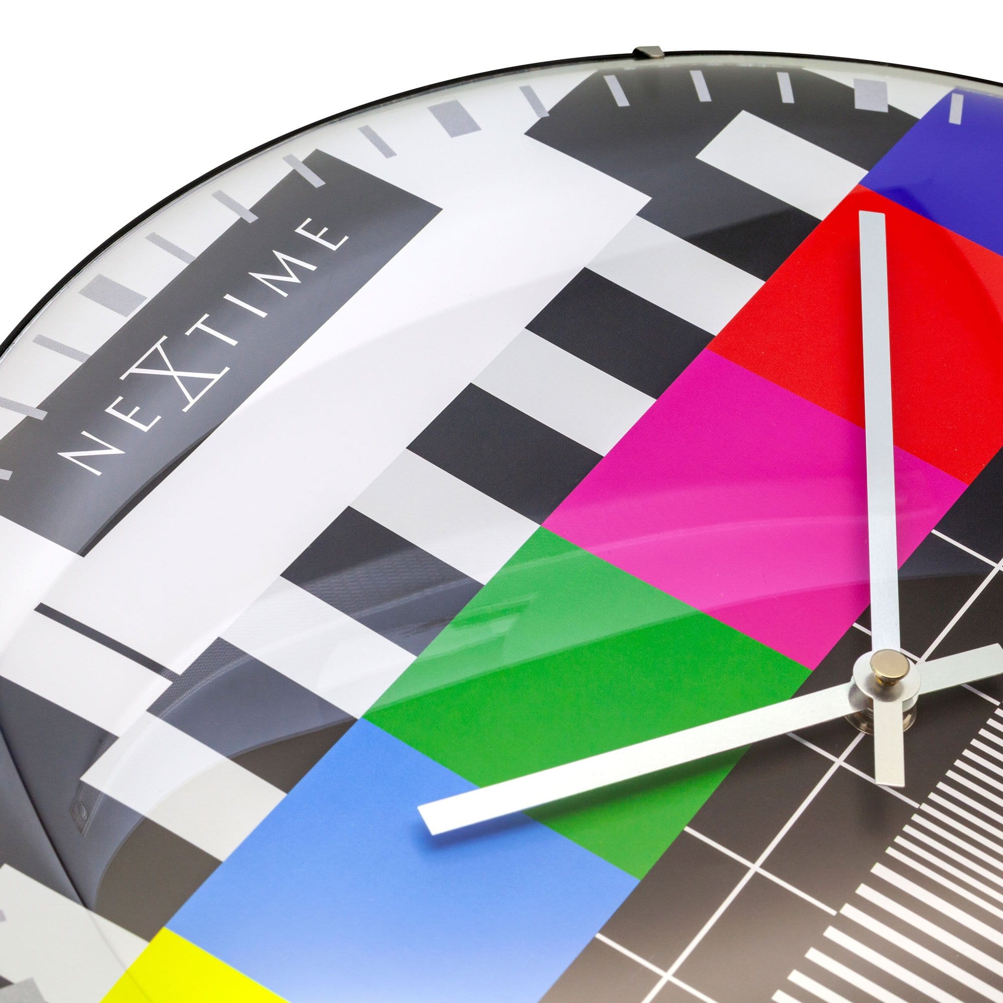 nextime-testpage-dome-wanduhr-analog-35-cm-glas-multicolor image 6