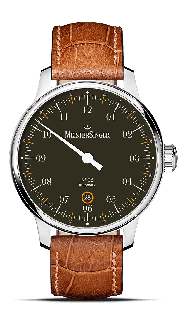 meistersinger-03-40mm-schwarz-armbanduhr image 1
