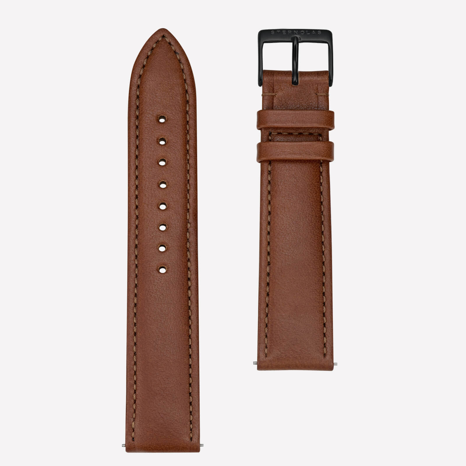 sternglas-modena-lederarmband-20-mm-braun-schwarz image 1