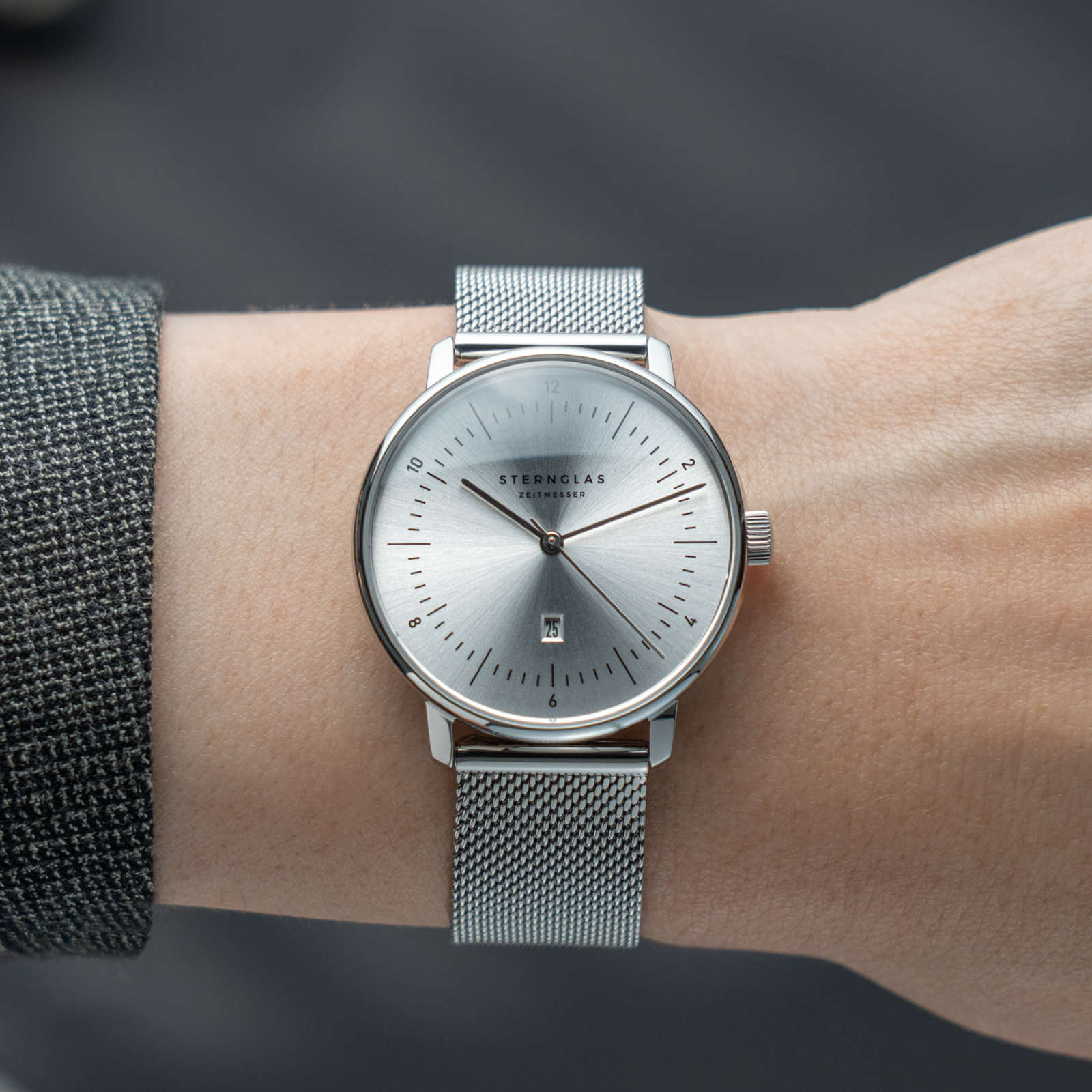 sternglas-naos-xs-edition-elyra-damenuhr-silber-33-mm-leder image 2
