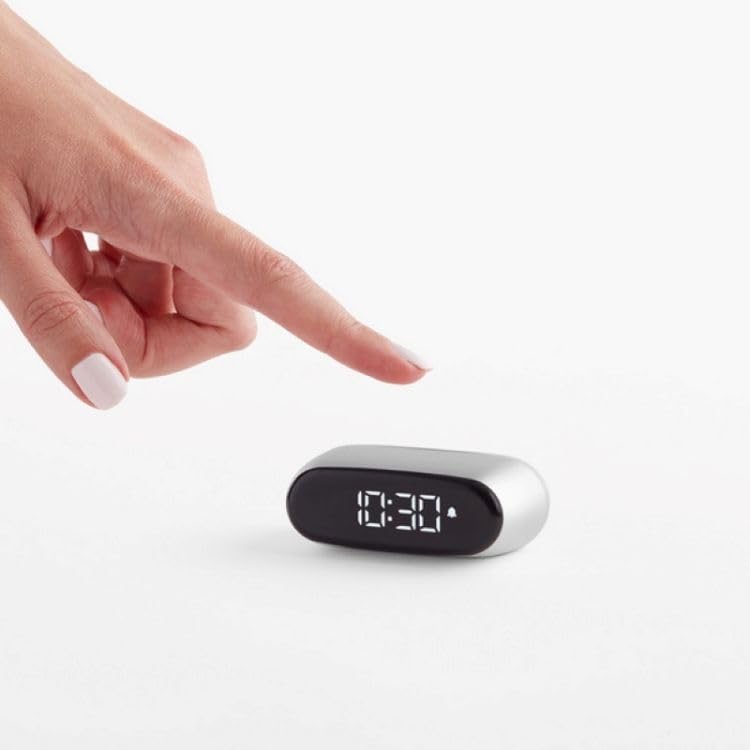 lexon-minut-mini-wecker-pure-black-mit-va-lcd-und-touch image 5