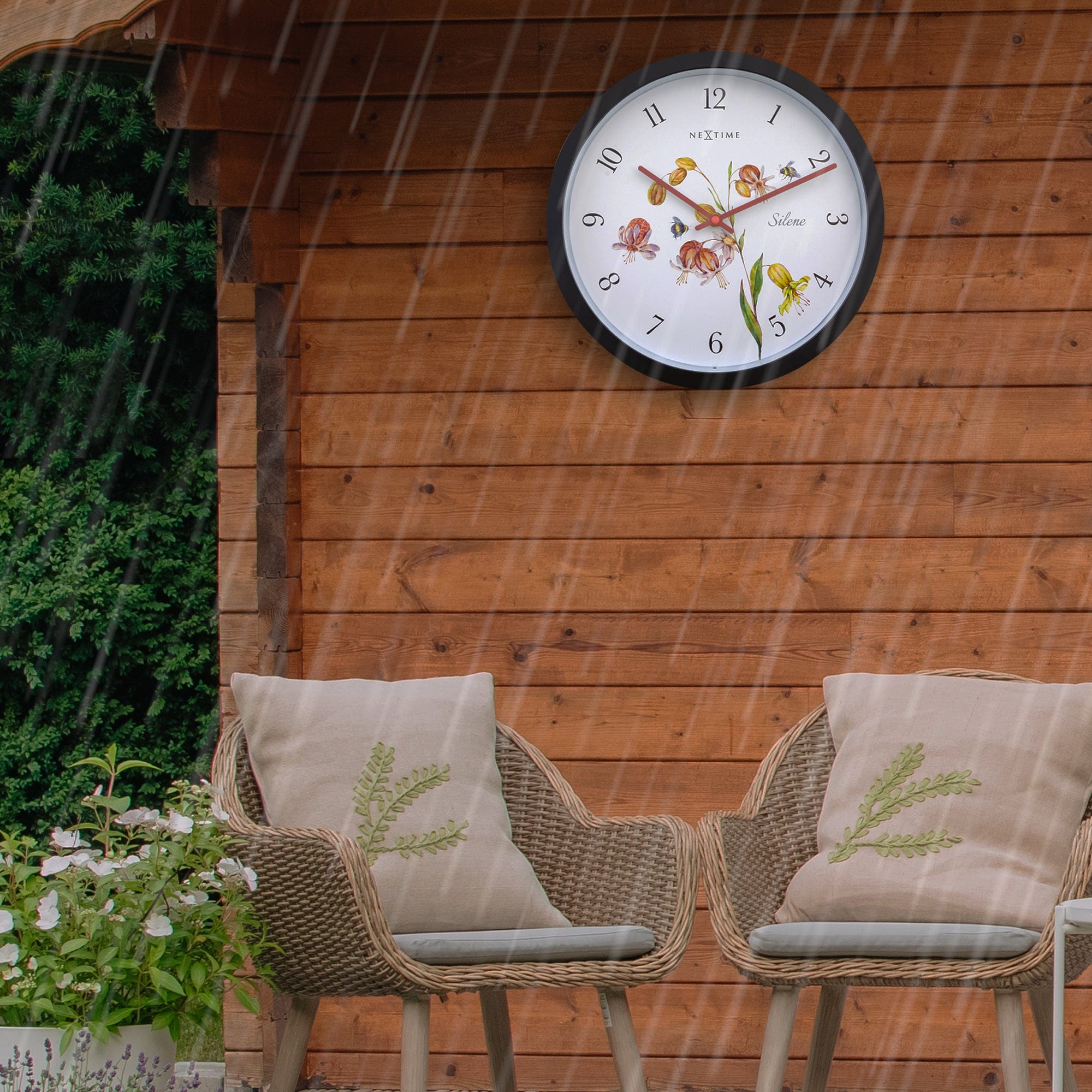 nextime-silene-outdoor-wanduhr-30-5-cm-wetterfest-schwarz image 4