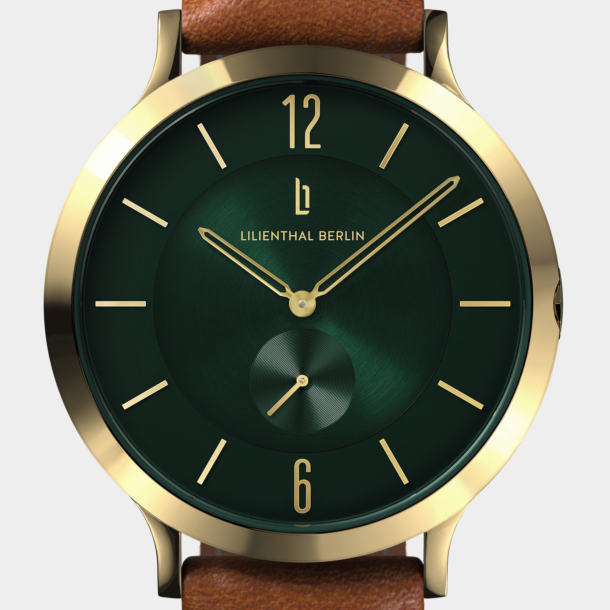 lilienthal-berlin-the-classic-armbanduhr-gold-green-42-5-mm image 5