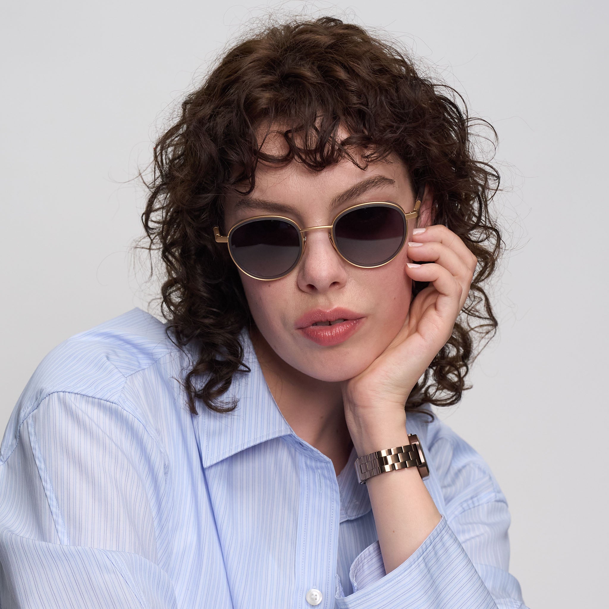 lilienthal-berlin-fusion-pop-sonnenbrille-rosegold-gray-gray-medium-fit image 8