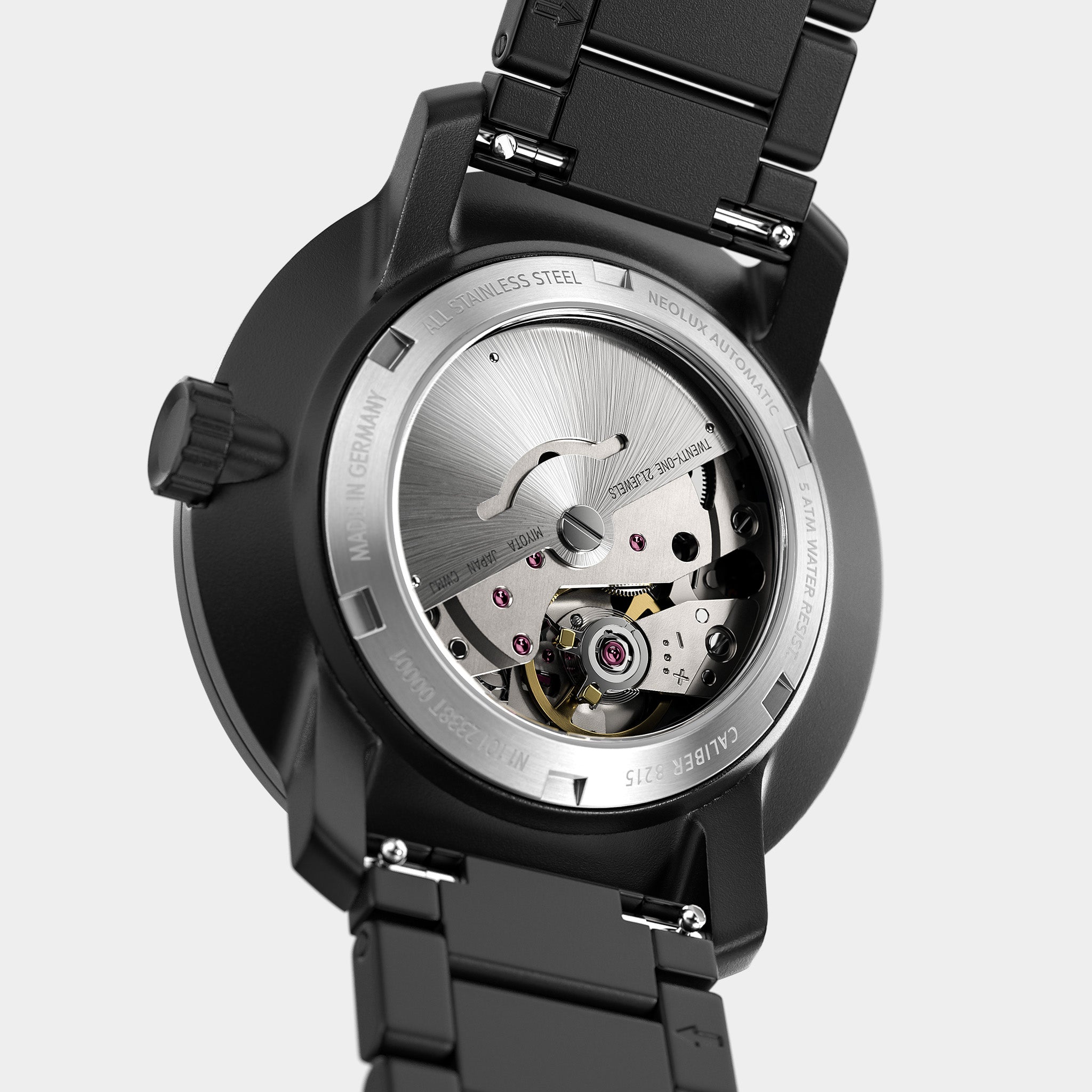 lilienthal-berlin-neolux-gray-mint-automatik-herrenuhr-42-mm-metallband image 8