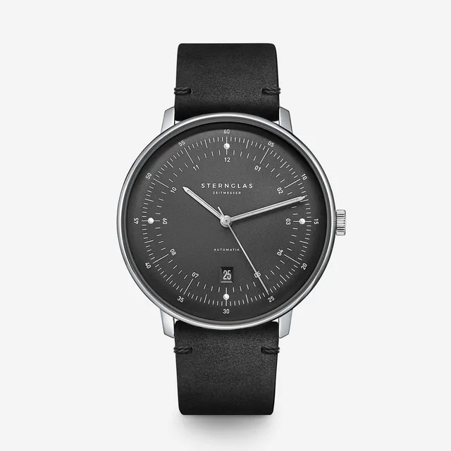 sternglas-hamburg-automatik-herrenuhr-42-mm-graphit image 1