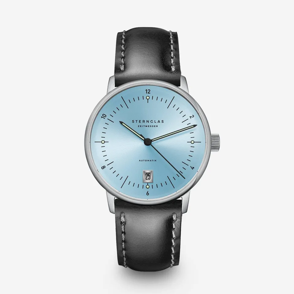 sternglas-naos-pro-edition-tuxberg-unisex-automatikuhr-38-mm-eisblau image 1