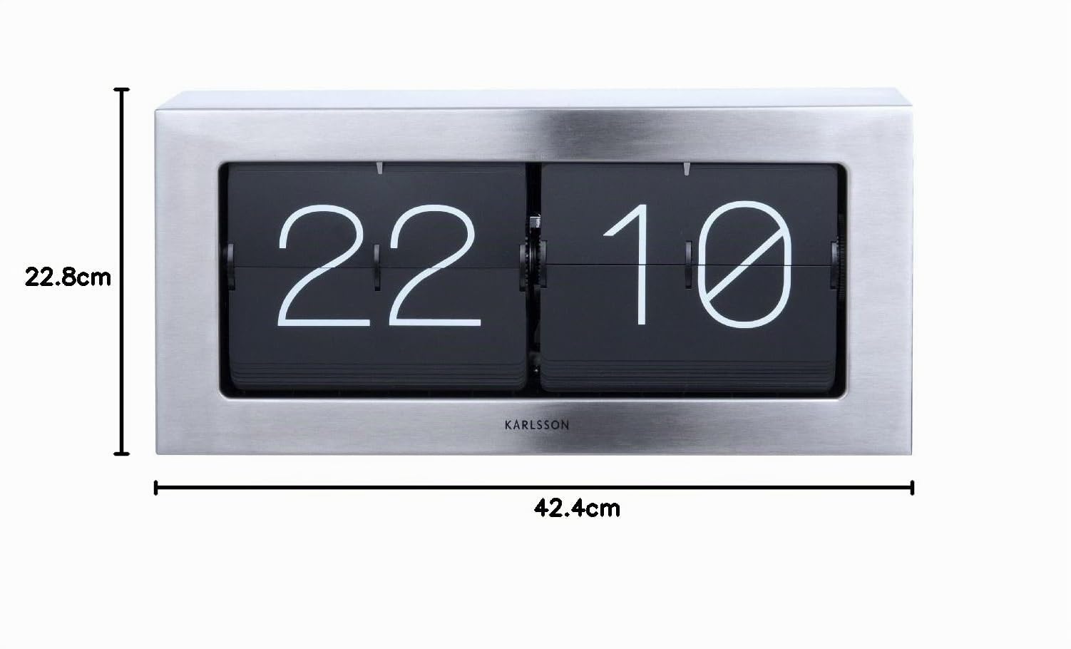 karlsson-boxed-flip-wand-und-tischuhr-geb-rsteter-stahl-37-cm image 4