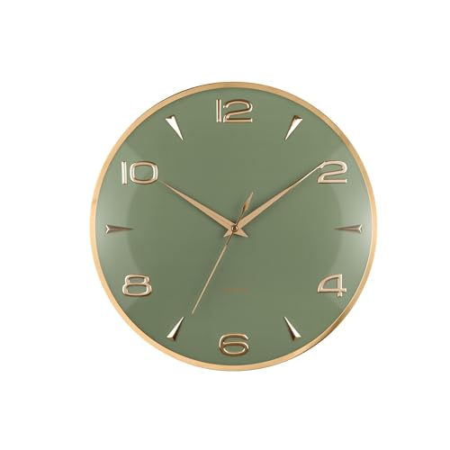 karlsson-sienna-glow-wanduhr-jungle-green-40-6-cm image 3