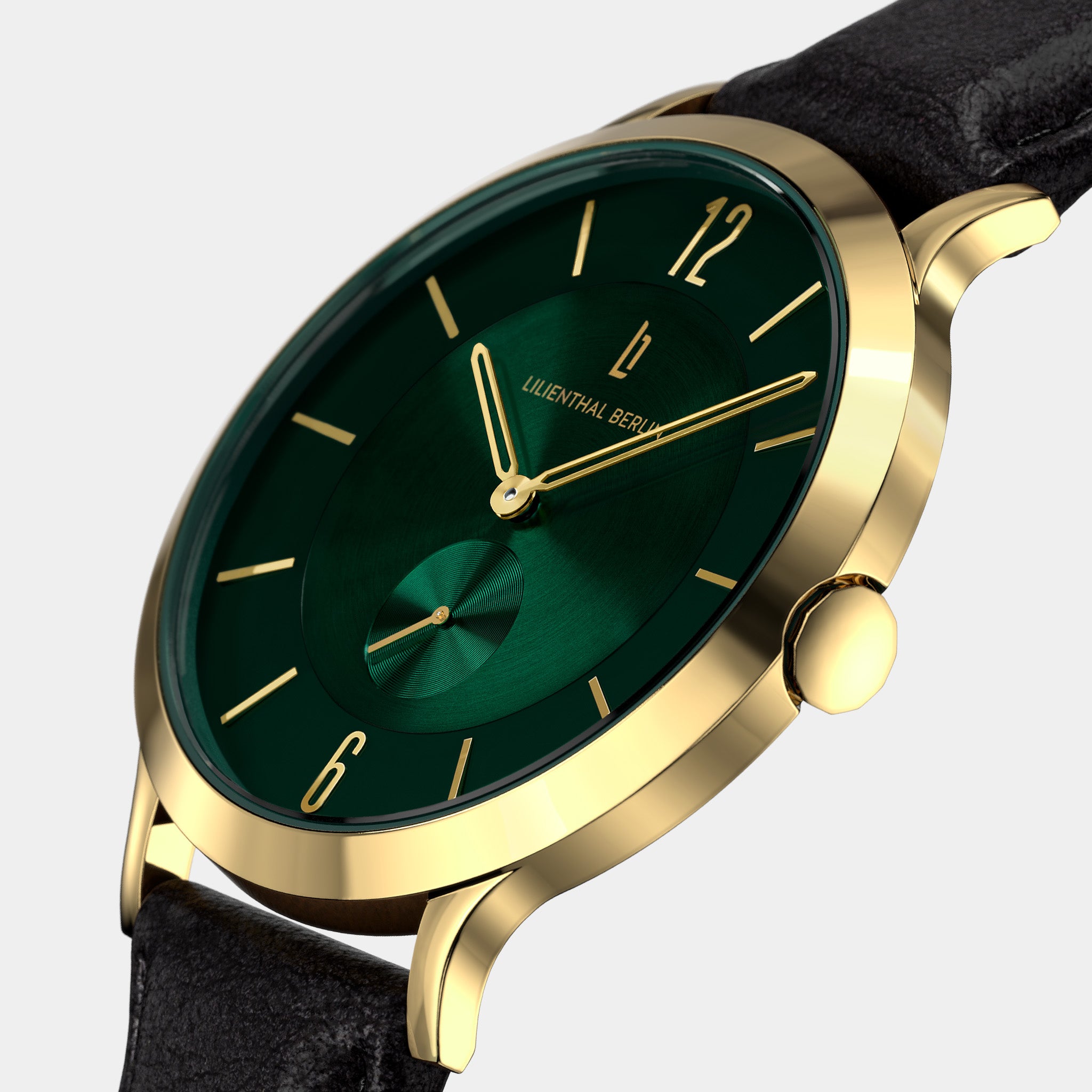 lilienthal-berlin-the-classic-gold-green-42-5-mm-armbanduhr image 2