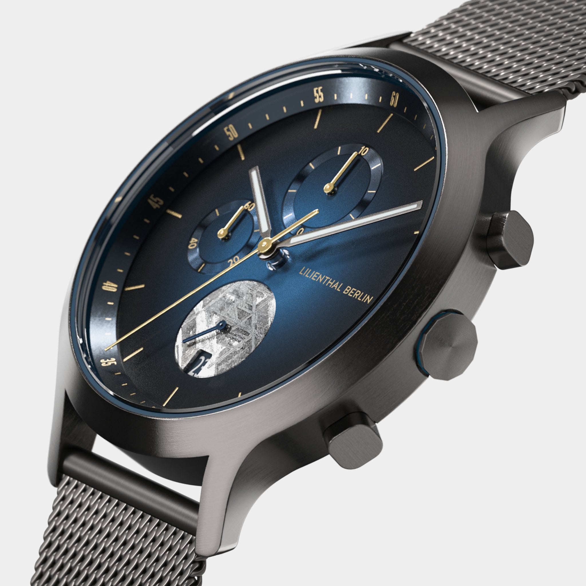 lilienthal-berlin-chronograph-meteorite-midnight-gold-armbanduhr image 2