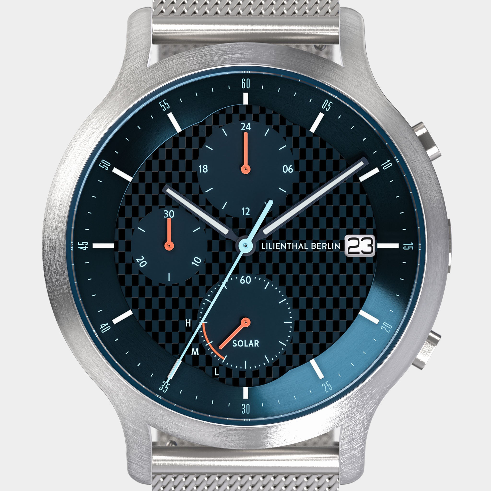 lilienthal-berlin-chronograph-solar-edition-v-solar-armbanduhr-mit-meshband image 6