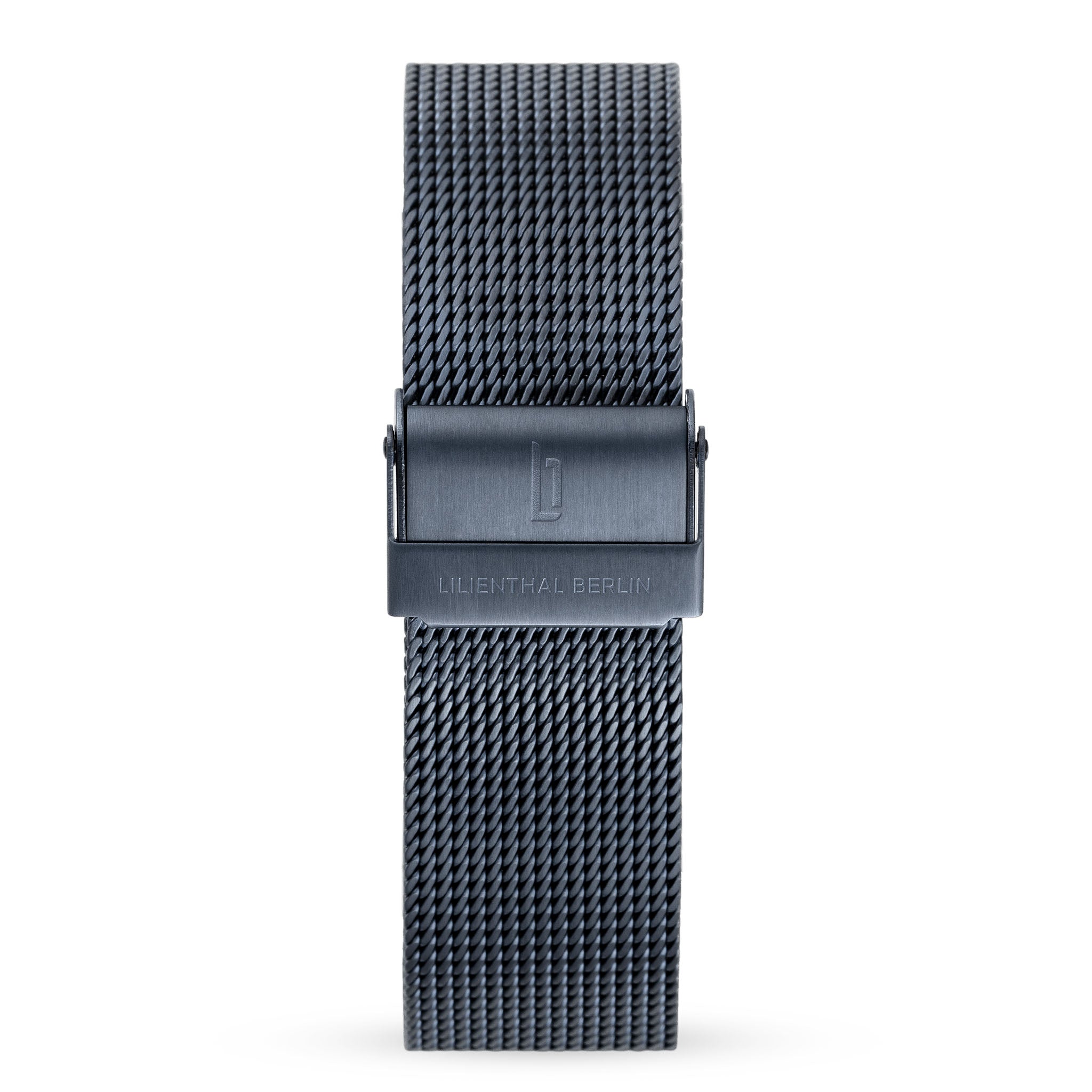 lilienthal-berlin-mesh-strap-wechselarmband-blue-brushed image 1