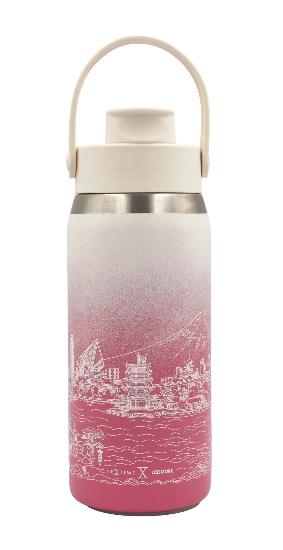 nextime-skyline-bottle-thermosflasche-355-473-710ml-japan-cherry-blossom image 1