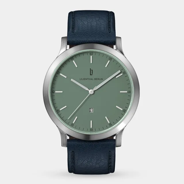 lilienthal-berlin-huxley-uhr-silver-sage-green-40-mm-2 image 1