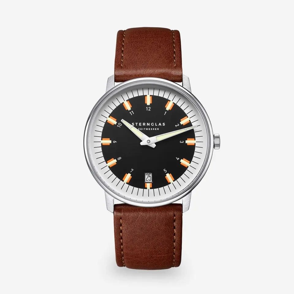 sternglas-egor-armbanduhr-38-mm-schwarz-leder-unisex image 1