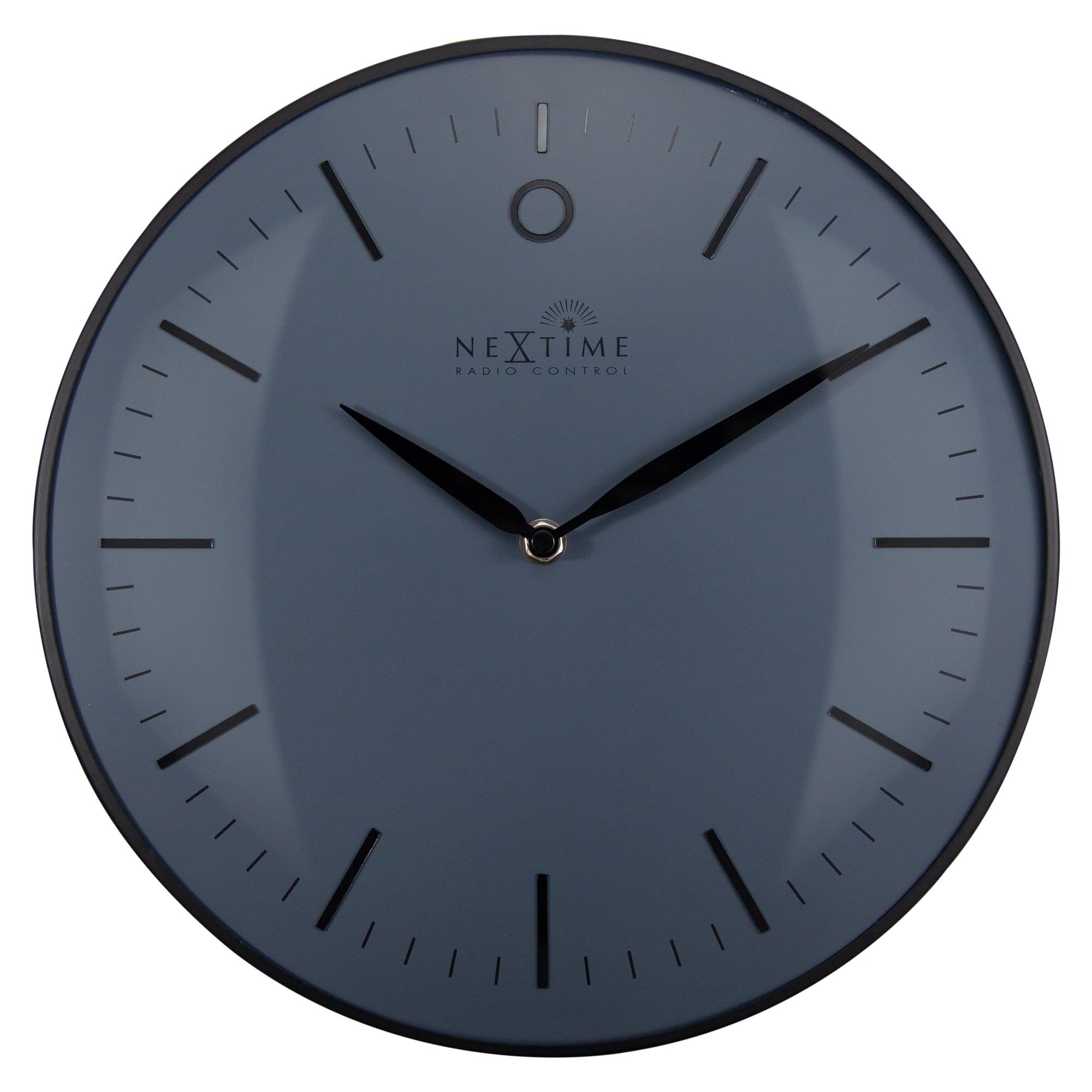 nextime-glamour-small-rcc-funk-wanduhr-30-cm-metall-mit-glas image 1