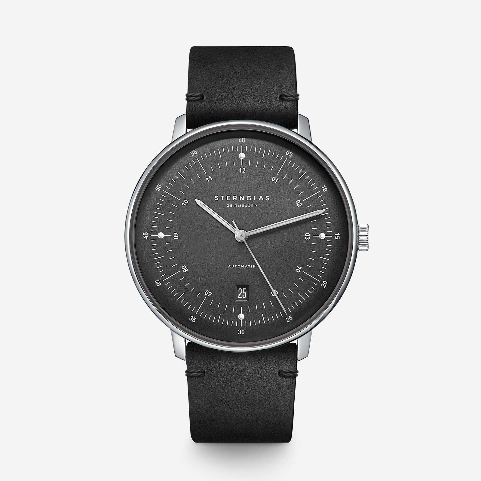 sternglas-hamburg-automatik-herrenuhr-42-mm-graphit image 1