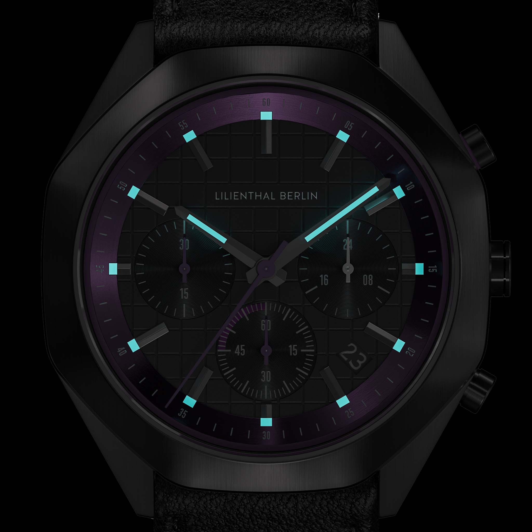 lilienthal-berlin-octachrono-chronograph-dark-silver-purple-40-mm-edelstahl image 8