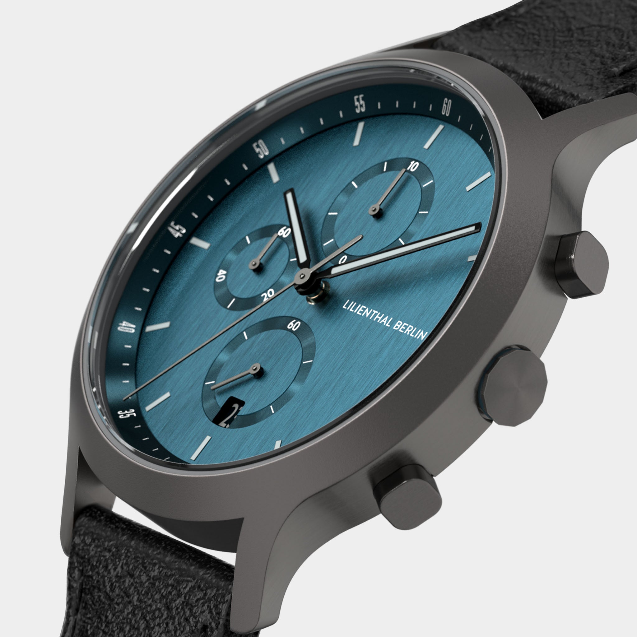 lilienthal-berlin-chronograph-myth-petrol-herrenuhr-mit-stoppfunktion image 2
