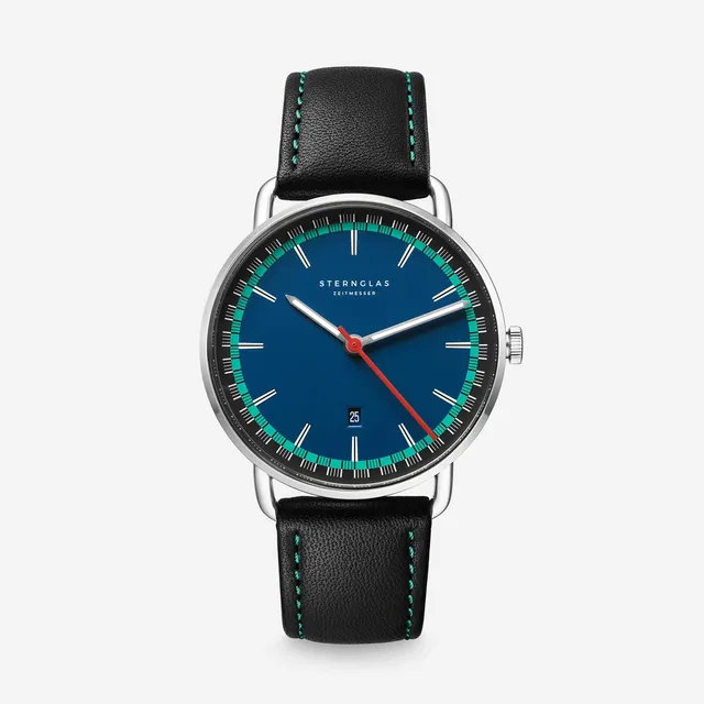 sternglas-levin-quarz-40mm-bauhaus-memphis-design-uhr-unisex image 1