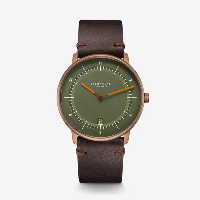 sternglas-naos-edition-1905-uhr-38-mm-bronze-leder image 1