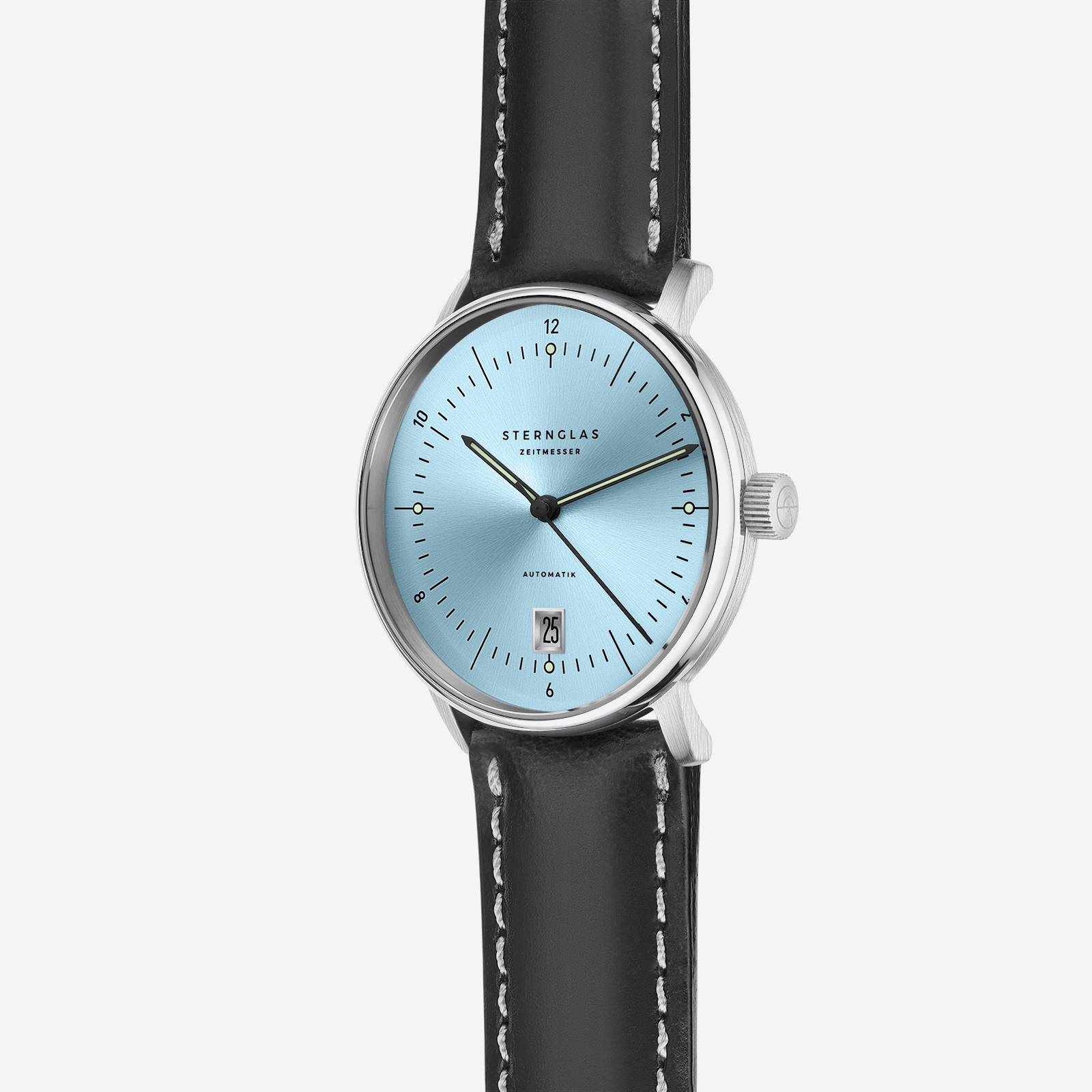 sternglas-naos-pro-edition-tuxberg-unisex-automatikuhr-38-mm-eisblau image 3