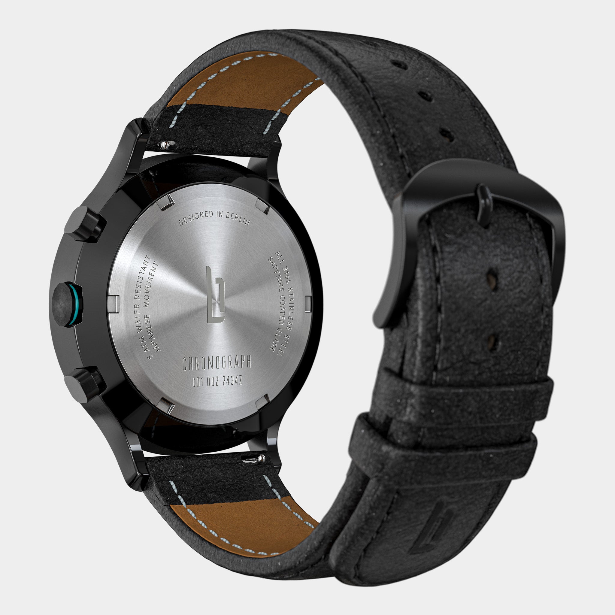 lilienthal-berlin-chronograph-lp-black-cyan-armbanduhr image 8