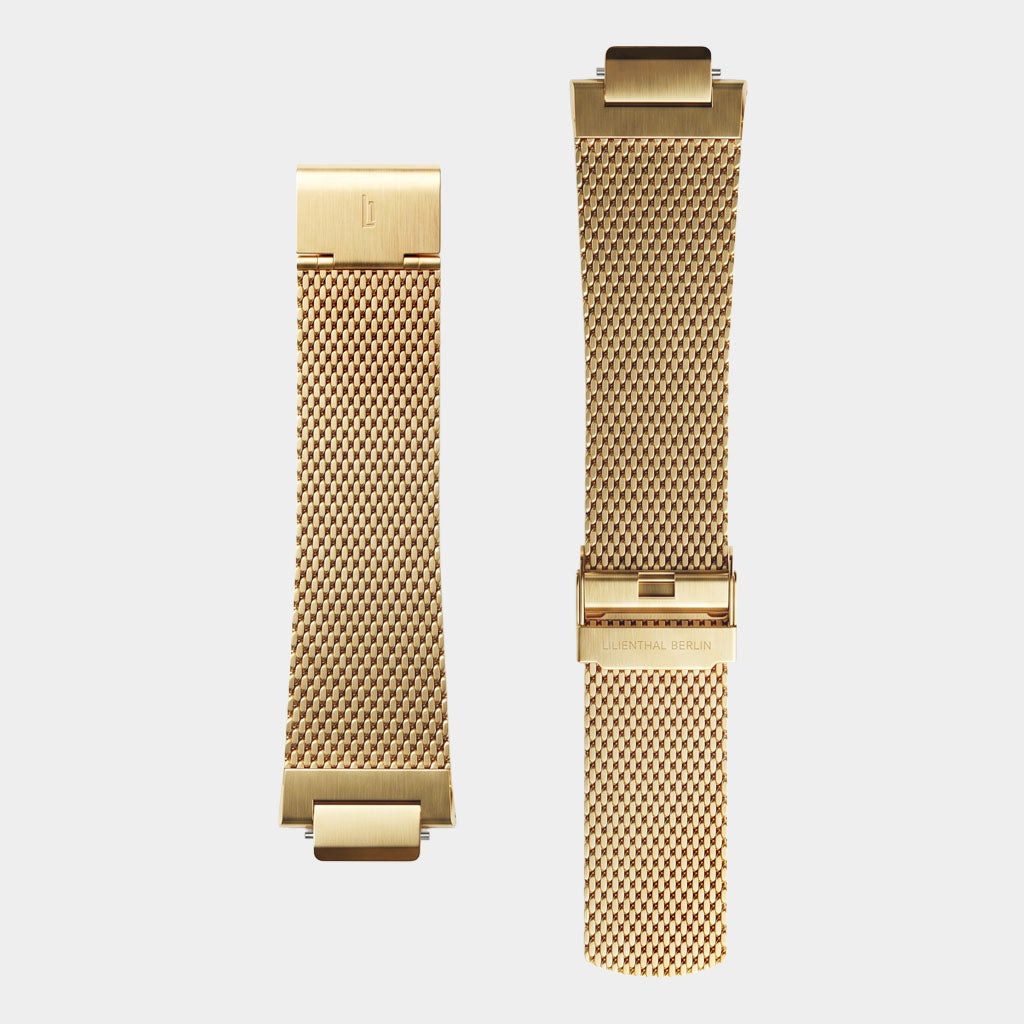 lilienthal-berlin-mesh-strap-milanaise-armband-gold-brushed image 3