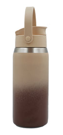 nextime-thermosflasche-segeltuch-design-schokoladenbraun-isolierflasche-edelstah image 5