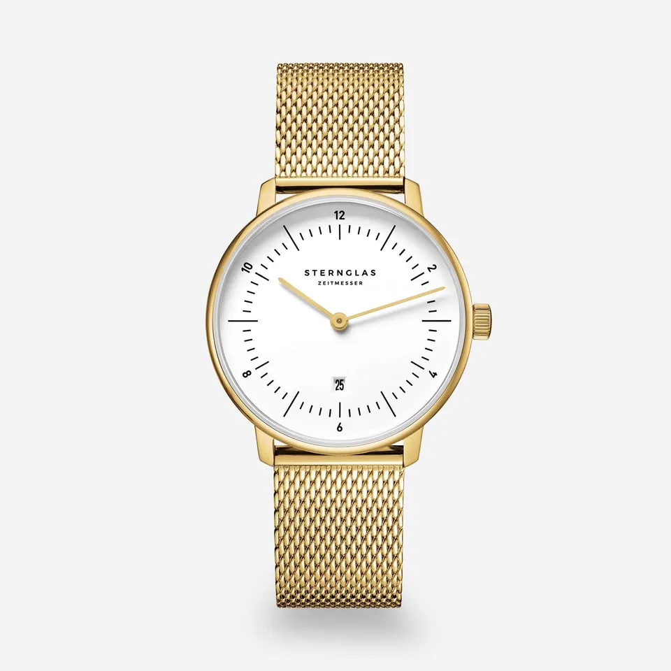 sternglas-naos-xs-damenuhr-33-mm-champagner-gold-edelstahl image 1
