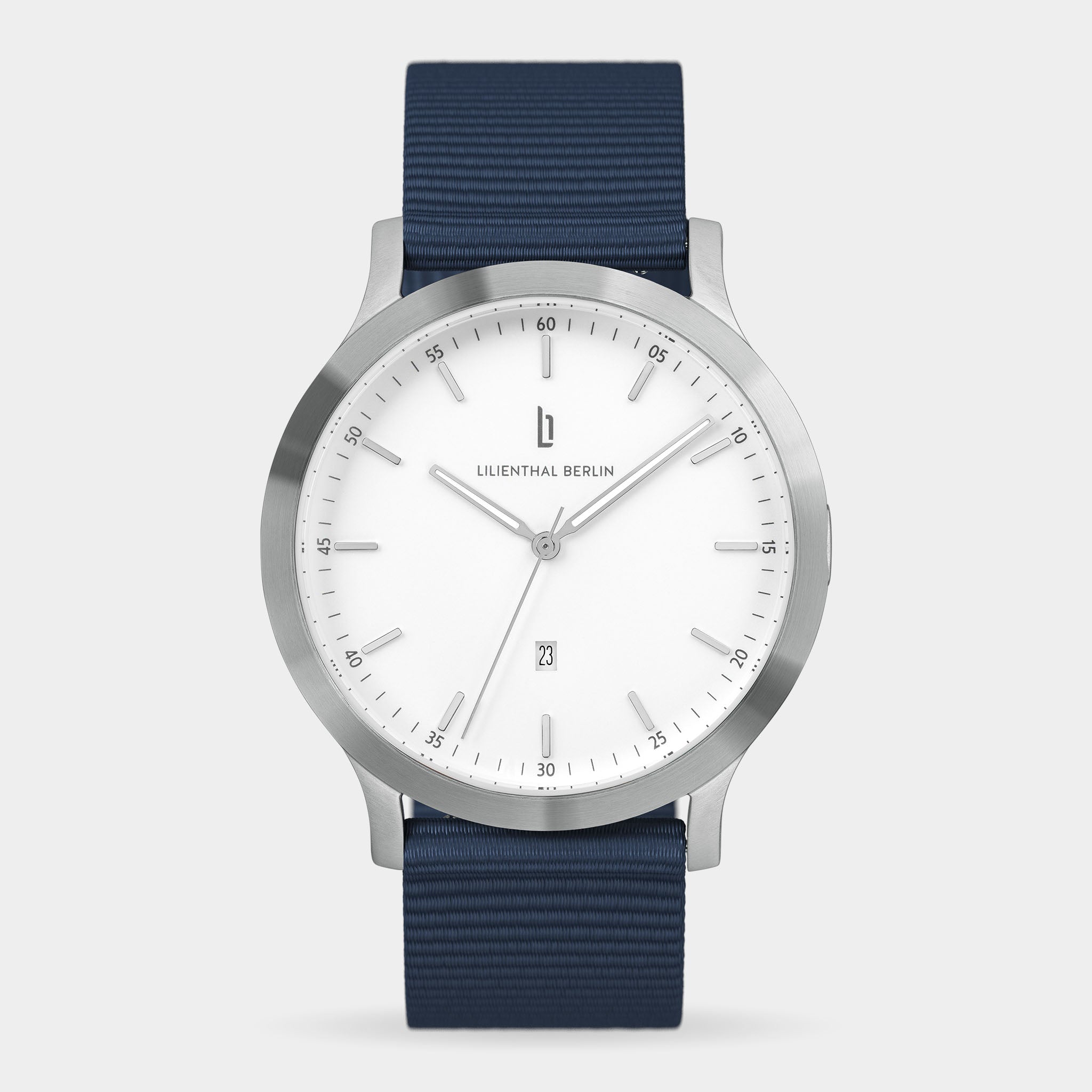 lilienthal-berlin-huxley-uhr-silver-white-sportive-40-mm image 1