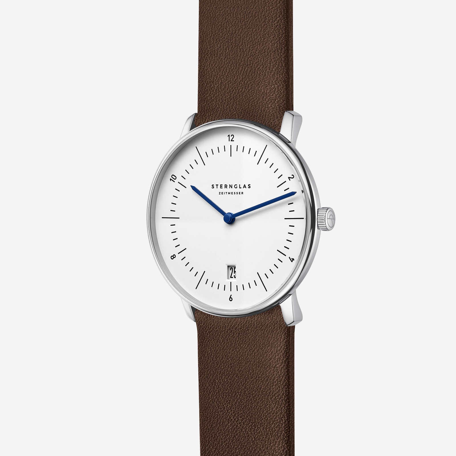 sternglas-naos-unisexuhr-38-mm-wei-leder-silber image 3