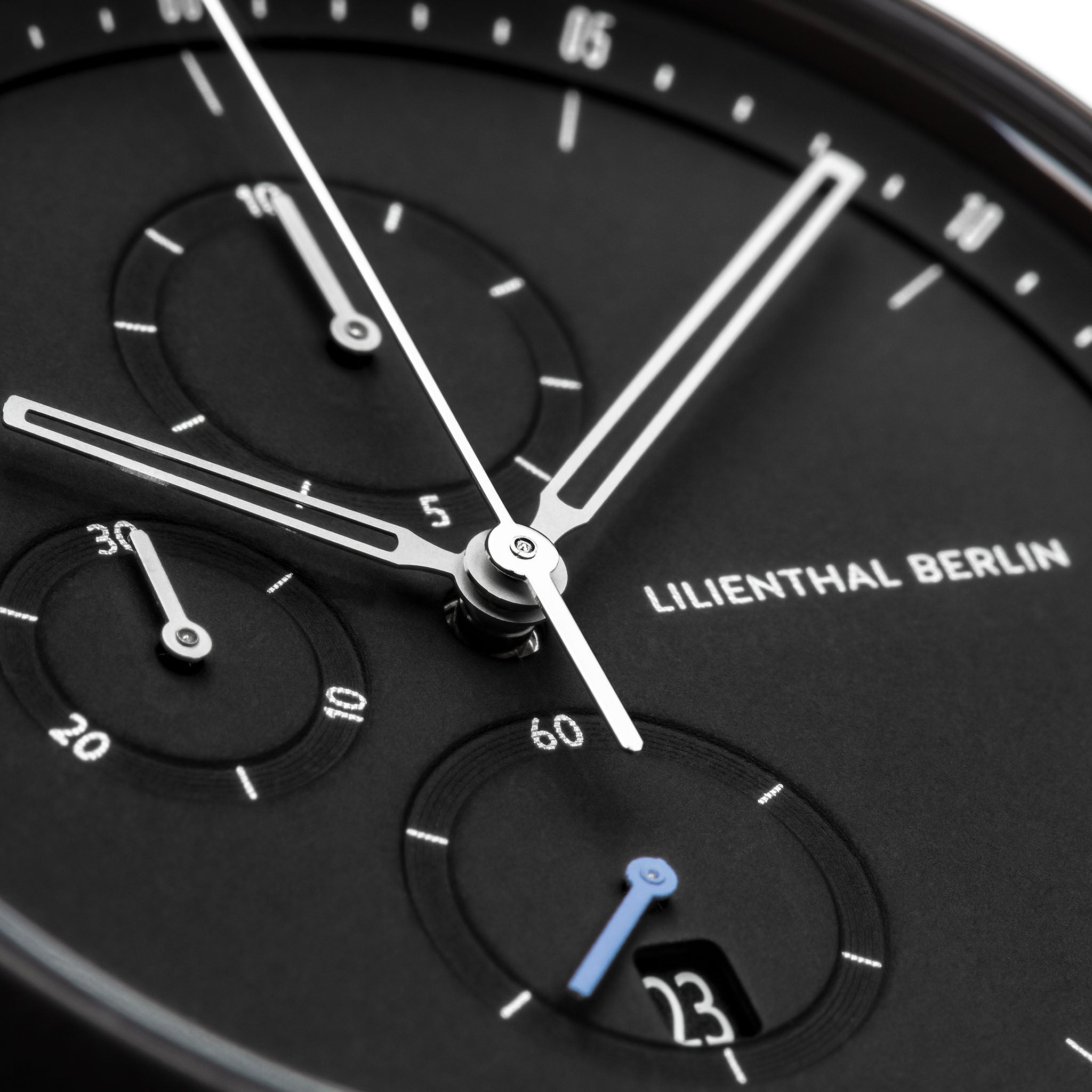 lilienthal-berlin-chronograph-all-black-mesh-armbanduhr image 4