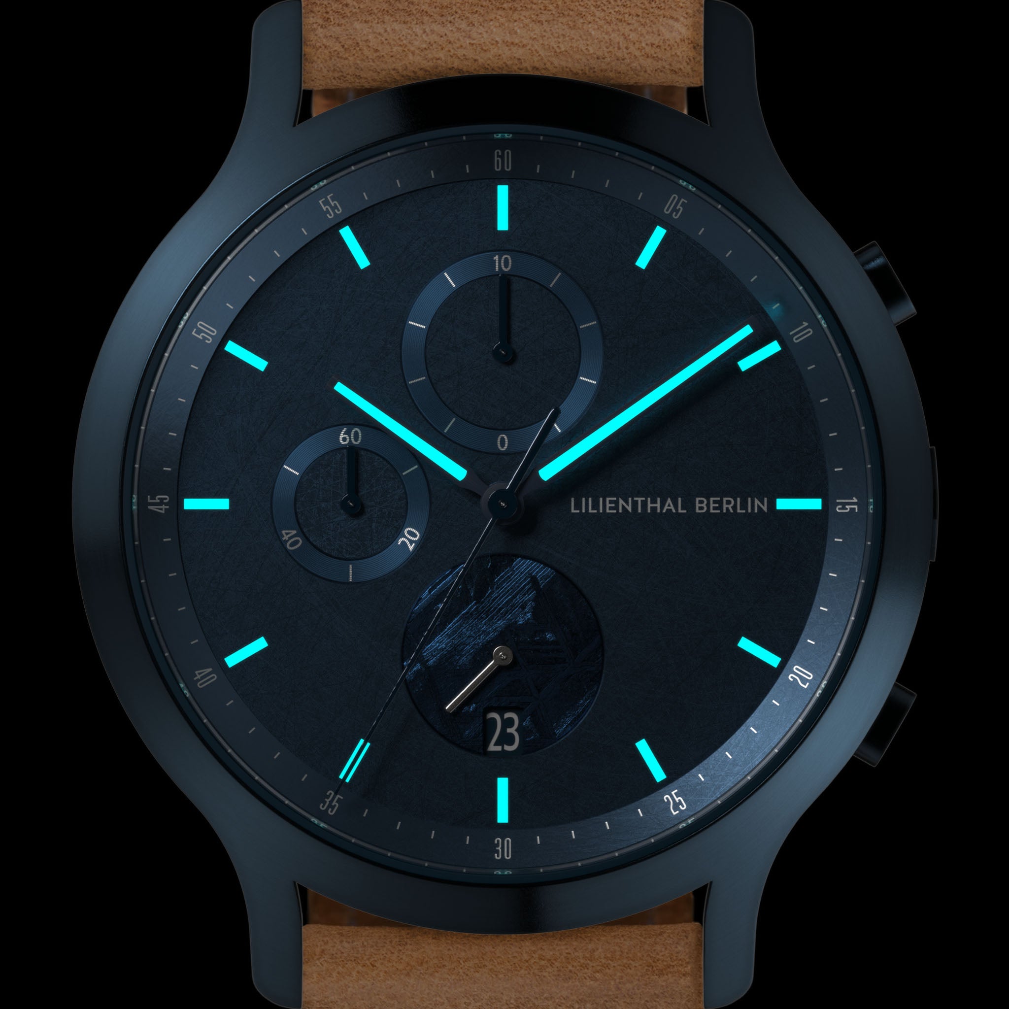 lilienthal-berlin-chronograph-meteorite-stellar-blue-chronograph-mit-meteorit image 7