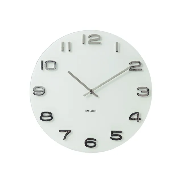 karlsson-vintage-wanduhr-wei-35-cm image 1